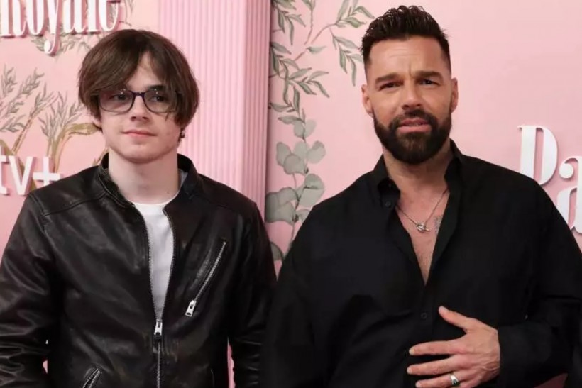 Ricky Martin and his son Valentino.