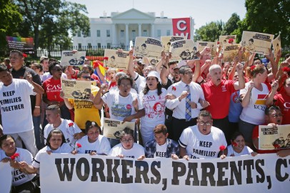 Immigrant Families And Activists Protest Deportations In Front Of White House