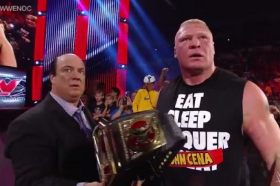 Brock Lesnar Retreats From John Cena Before Night Of Champions on WWE Raw