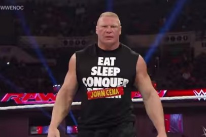 Brock Lesnar Retains His Title Defeating John Cena With Help From Seth Rollins