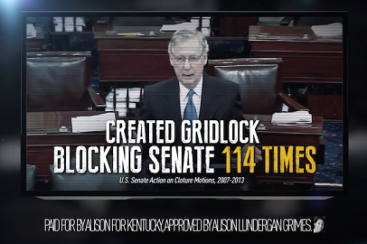 mitch mcConnell alison lundergan grimes attack ad