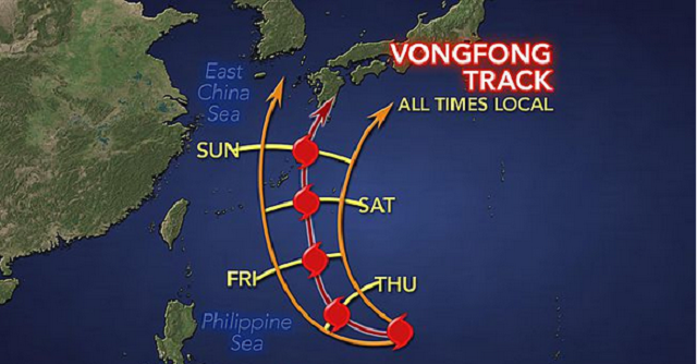 Super Typhoon Vongfong Intensifies To Strongest Typhoon Of 2014; Storm ...