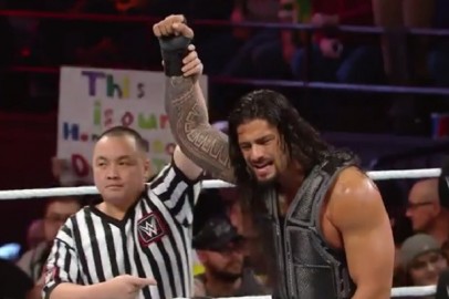 Roman Reigns (R) Teams up With WWE Intercontinental Champion Dolph Ziggler in 