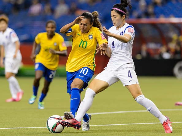 Fifa Womens World Cup 2015 News Marta Breaks Scoring Record In Brazils 2 0 Win Against South 