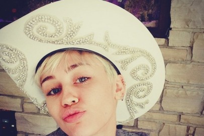 Miley Going Western on Instagram
