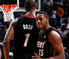 Mario Chalmers and Chris Bosh