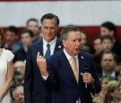 Mitt Romney Joins John Kasich At Elective Eve Campaign Rally In Ohio