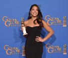 Gina Rodriguez lends teen Golden Globe dress for prom.