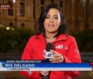 Iris Delgado was attacked by a woman during a live broadcast.