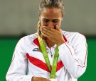 Monica Puig wins the gold medal for women's tennis at the Rio 2016 Olympics.