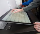 Journalists and Microsoft fans get a look at the new Microsoft Surface Studio introduced at a Microsoft news conference October 26, 2016 in New York. 