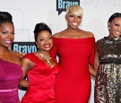 TV personalities Kandi Burruss, Phaedra Parks, Nene Leakes, and Cynthia Bailey of the Real Housewives of Atlanta attends the Bravo Upfront 