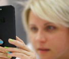 An Apple phone is seen at a shop after Apple launched iPhone 7 and 7 plus in Moscow, Russia on October 26, 2016. 