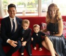 Micheal Buble and Luisiana with Noah and his Brother