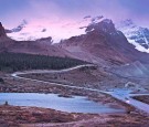 Athabasca Glacier, Canadian Rockies, at nightfall