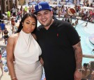 Rob Kardashian And Blac Chyna At Sky Beach Club