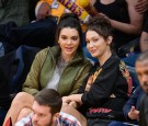 Celebrities At The Los Angeles Lakers Game