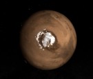 Nadir view of the Martian North Pole.