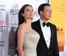 Angelina Jolie and Brad Pitt attend the premiere of 'By the Sea' at the 2015 AFI Fest at TCL Chinese 6 Theatres on November 5, 2015 in Hollywood, California