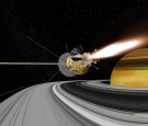 Cassini spacecraft in Earth swing