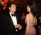  Orlando Bloom and Katy Perry attend The Weinstein Company and Netflix Golden Globe Party.