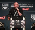 UFC president Dana White answers a question during the UFC 205 press conference at The Theater at Madison Square Garden on November 10, 2016 in New York City.