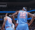 Matt Barnes #22 and DeMarcus Cousins #15 of the Sacramento Kings look on during the game against the Houston Rockets on November 25, 2016 at Golden 1 Center in Sacramento, California. 