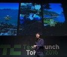 Tatsuo Nomura, senior product manager of Pokemon GO at Niantic Inc., speaks during the Tech Crunch Tokyo 2016 in Tokyo, Japan, on Thursday, Nov. 17, 2016.