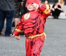 A Comic Con attendee poses as the Flash during the 2016 New York Comic Con - Day 2 on October 7, 2016 in New York City.