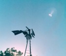 Unidentified Flying Object over Windmill