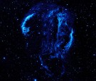 The Cygnus Loop nebula, taken by NASA's Galaxy Evolution Explorer. 