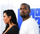 Kim Kardashian West and Kanye West attend the 2016 MTV Video Music Awards 