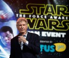 Harrison Ford attends the Star Wars: The Force Awakens fan event at Sydney Opera House on December 10, 2015 in Sydney, Australia.