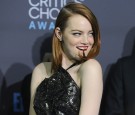 Actress Emma Stone poses in the press room at the 22nd annual Critics' Choice Awards at Barker Hangar on December 11, 2016 in Santa Monica, California