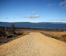  A dry boat ramp of Great Lake in the central northern region of Tasmania are seen on April 17, 2016 in Breona, Australia. 