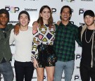 (L-R) Actors Khylin Rhambo, Dylan Sprayberry, Shelley Hennig, Tyler Posey and Cody Christian attend Entertainment Weekly's Popfest at The Reef on October 30, 2016 in Los Angeles, California. 