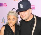 Blac Chyna and Rob Kardashian attend Blac Chyna's birthday celebration and unveiling of her 'Chymoji' Emoji Collection at Hard Rock Cafe on May 10, 2016 in Hollywood, California