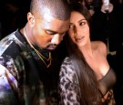 Kanye West and Kim Kardashian attend the Off-white 2017 Spring/Summer ready-to-wear collection fashion show, on September 29, 2016 in Paris.