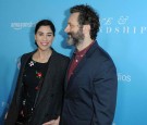 Actors Michael Sheen, Kate Beckinsale and Sarah Silverman attend the premiere of 'Love & Friendship' at the Directors Guild of America on May 3, 2016 in Los Angeles, California.