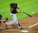 Andrew McCutchen #22 of the Pittsburgh Pirates hits a sixth inning solo home run against the Atlanta Braves at Turner Field on September 22, 2014 in Atlanta, Georgia. 