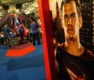 Fans visit the 'Batman v Superman: Dawn of Justice' exhibition area at the Pondok Indah shopping mall on March 23, 2016 in Jakarta, Indonesia.