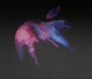 An Apple logo is seen on a building during a product launch event at Apple's headquarters on October 27, 2016 in Cupertino, California.