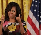 U.S. first lady Michelle Obama delivers opening remarks during the final Joining Forces event in the East Room of the White House November 14, 2016 in Washington, DC