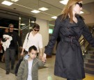 Brad Pitt and Angelina Jolie Arrive In Japan