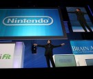 Satoru Iwata, Nintendo Co., Ltd., global president, presents the Nintendo DSi system at the Nintendo media briefing on opening day of the 2009 E3 Expo on June 2, 2009 in Los Angeles, California. 