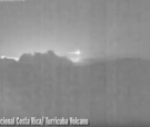 Meteor streaks past erupting volcano in Costa Rica