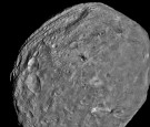 The giant asteroid Vesta is seen in an image taken from the NASA Dawn spacecraft about 3,200 miles above the surface July 24, 2011 in Space.