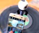 Samsung Galaxy S7 edge and Samsung Gear 360 are seen in the Samsung Creator's Hub at Austin City Limits Music Festival 2016 at Zilker Park on October 1, 2016 in Austin, Texas. 