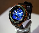 A Casio Pro Trek Smart WSD-F20 watch is unveiled during a press event for CES 2017 at the Mandalay Bay Convention Center on January 4, 2017 in Las Vegas, Nevada.