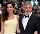 Lawyer Amal Clooney (L) and actor George Clooney attend a screening of 'Money Monster' at the annual 69th Cannes Film Festival at Palais des Festivals on May 12, 2016 in Cannes, France.